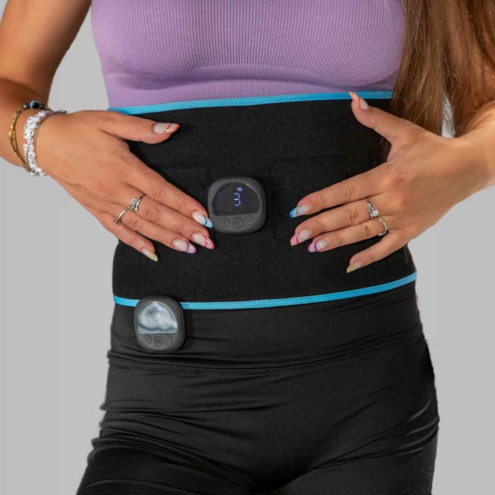 LipoBelt EMS ab toning belt with 4 electrodes for flat stomach and waist sculpting — Lipotek
