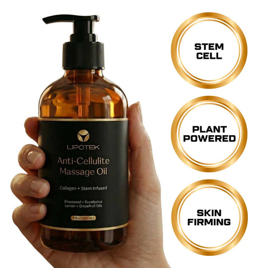 Lipo Oil stem cell anti-cellulite massage oil for skin firming and cellulite reduction — Lipotek