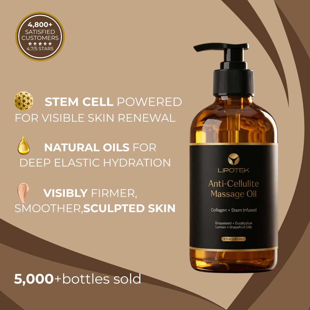 Lipotek Lipo Oil body firming anti-cellulite oil with natural plant-powered ingredients — Lipotek
